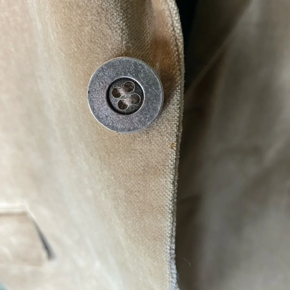 Robert Louis Blazer‎ Luxury Sports Coat Tan Velvet Velour Men Sz 44R Venezula